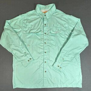 Habit Men’s Fishing Shirt Long Sleeves Solar Factor SS Sea Foam Green Size XL